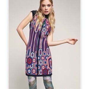 Desigual Women Vibrant Geometric A-Line Dress Small